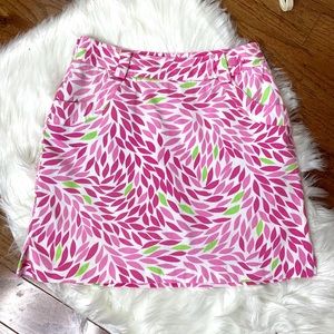 EP Pro pink, green and white skort